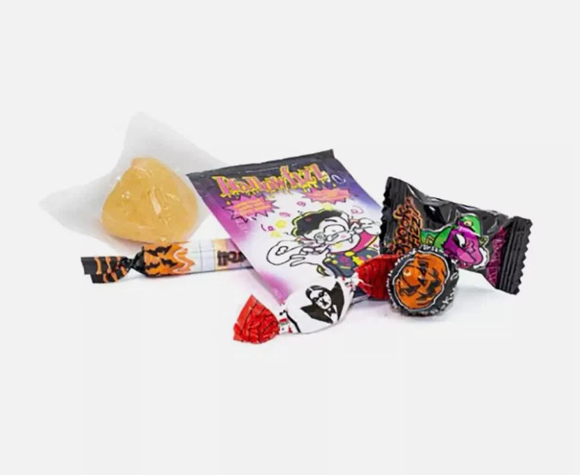 WONKY MIXED SWEETS TRICK & TREAT HALLOWEEN SWEETS 1KG PUMKIN BUCKET