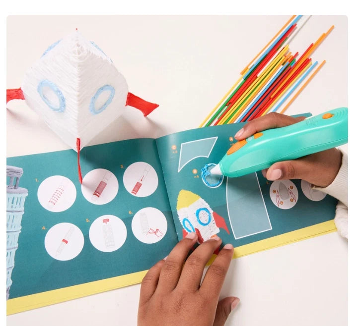 3Doodler Start+ 3D Printing Pen Essentials Set – Kids Safe & Easy to Use