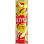 Bestin Bites Chilli & Lime Flavour Crisp Snack 140g Pack of 12 Tubes