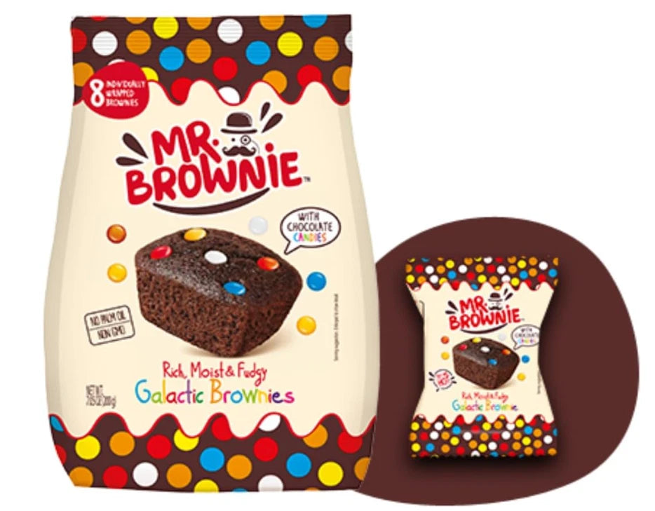 Mr. Brownie 16 Galactic Brownies 200g ( 8 Each Bag )