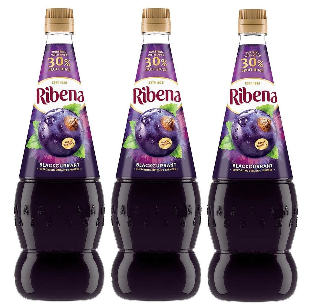 Ribena Blackcurrant Concentrate 1.5L Pack of 3