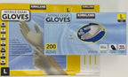 Kirkland Signature Large Nitrile Exam Medical Food Gloves Latex , 2 x 200 Pack