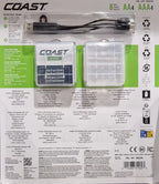 COAST ZITHION-X AA & AAA USB-C Rechargeable Lithium Batteries (8 Pack + Cable