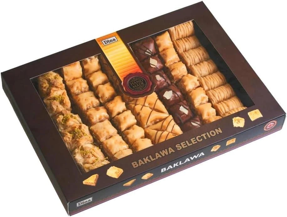 Dina Baklawa Pastry Selection Sweets Cashew Pistachio Nuts Chocolate Baklava 1kg