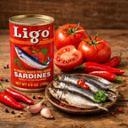 Ligo Sardines In Tomato and Chilli Sauce Wild-Caught Sardines 155g (Pack of 3)