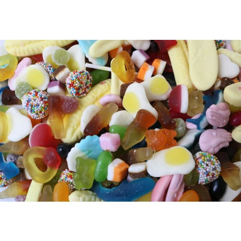 Pick N Mix Sweets, 1kg Bag, Assorted Jelly, Fizzy and Gummy Sweets