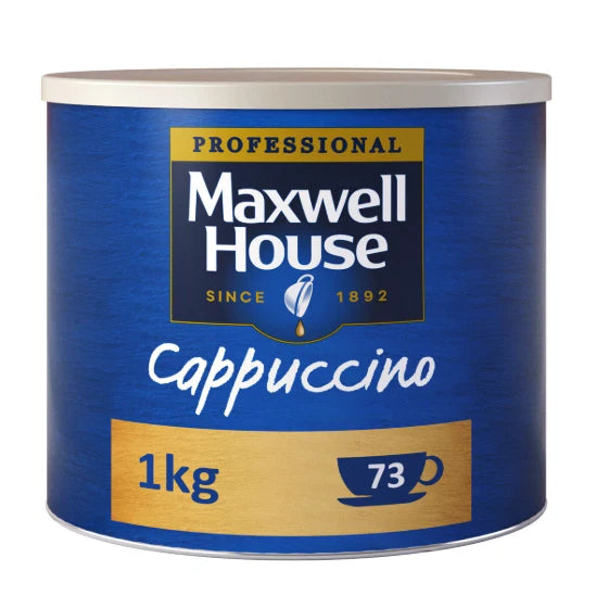 Maxwell House Cappuccino Instant Coffee 1kg Tin
