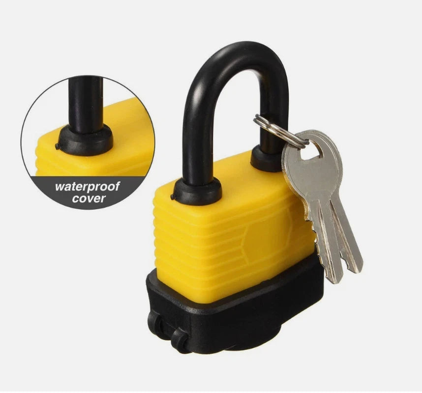 40mm Waterproof Padlock Heavy Duty Outdoor Padlock Pad Lock With 2 Keys