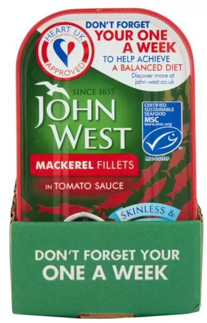 John West Tinned Tuna Wild Pacific Red Salmon Mackerel Fillets Tuna Chunks Sardi