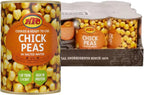 KTC Chick Peas in Salted Water Cooked Chickpea Tin Can Ready to Use Pack 12x400g