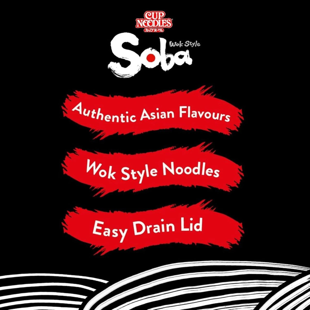 Nissin Soba Yakitori Chicken Instant Wok Style Noodles Pot 89g (Pack of 8)