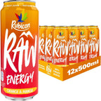 Rubicon Raw Energy Orange & Mango 500ml x 12