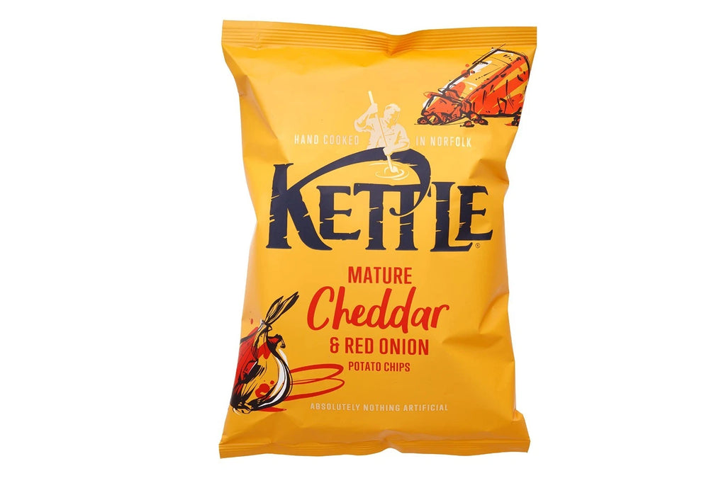 Kettle Potato Chips 18 Pack Box 40g per Pack Sea Salt & Black Pepper, Mature Ch