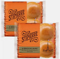 St Pierre Brioche Soft Bread Buttery Taste Pri-Sliced Burger Buns Pack 2 x 8 Pcs