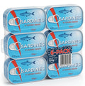 Bestin Sardines In Tomato Sauce 120g Pack of 6, High Protein, Rich in Omega-3