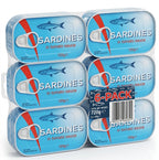 Bestin Sardines In Tomato Sauce 120g Pack of 6, High Protein, Rich in Omega-3