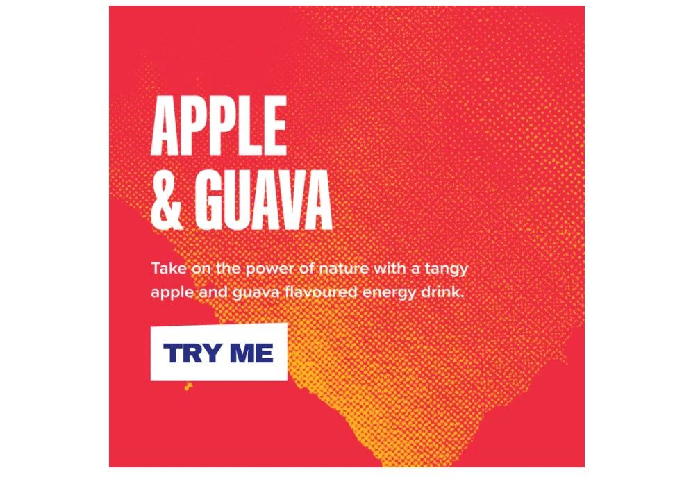 Rubicon Raw Energy Apple & Guava 500ml x 12