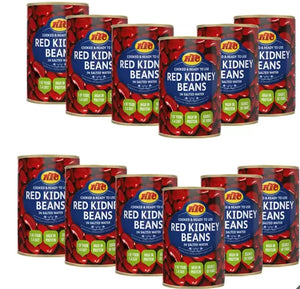 KTC Red Kidney Beans in Salted Water Cooked Ready to Eat Tin Cans Pack 12 x 400g