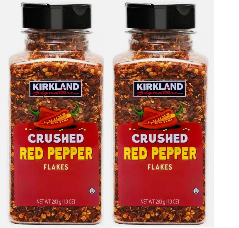 Kirkland Signature Crushed Red Pepper Spice Seasoning 2 Jars Pack 283g