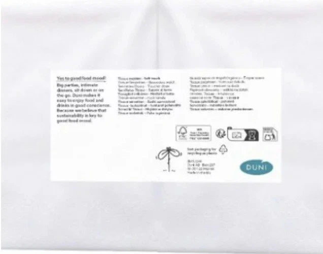 Duni Premium 32cm 3-Ply Napkins, 250 Pack