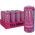 Monster Energy Drink Ultra Fantasy Ruby Red Zero Sugar 500ml Pack of 12