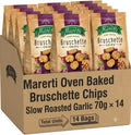 Maretti Bruschette Oven Baked Chips Slow Roasted Garlic 70g Pack of 14