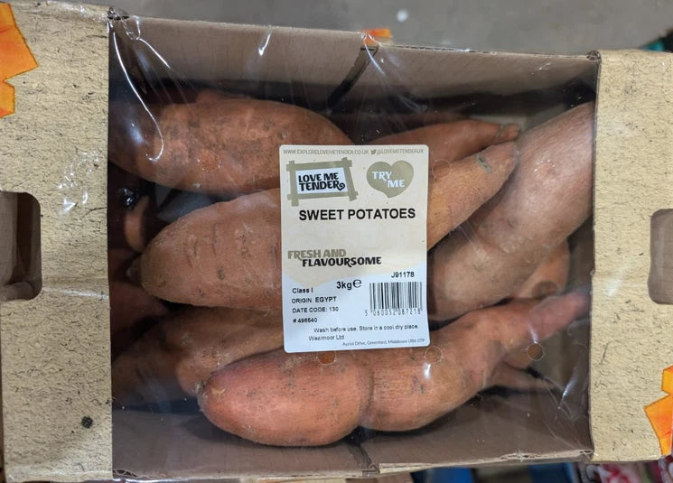 Sweet Potatoes, 3kg, Whole, Suitable for Vegetarians and Vegan