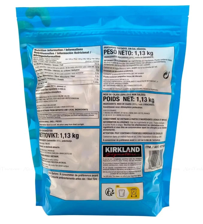 Kirkland Signature Salted / Organic / Butter Toffee/ Unsalted & Roasted Cashew