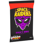 Space Raiders Saucy BBQ Crisps Baked not Fried 30g Pack of 36