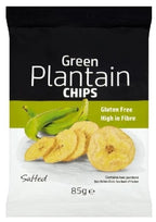 Grace Green Plantain Chips Salted 85g x 9 Gluten Free, High in Fibre, Vegan