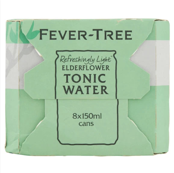 Fever Tree Elderflower Tonic Water 8 x 150 ml (Pack of 1)