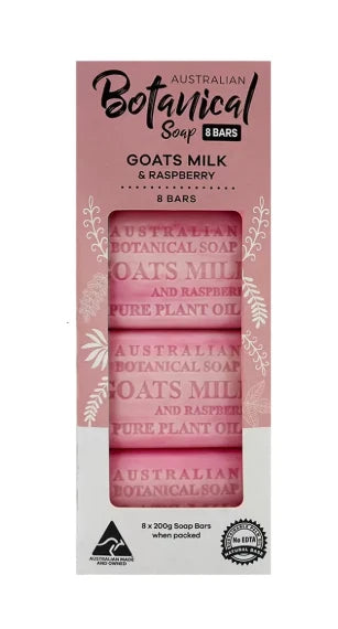 Australian Botanical Soap Bar Multipack Natural Soap Bars, 8 Pack in 3 Varieties