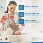 Bestin Jumbo Kitchen Towels, 2-Ply, 180 Sheets per Roll, 6 Roll Multi-Pack