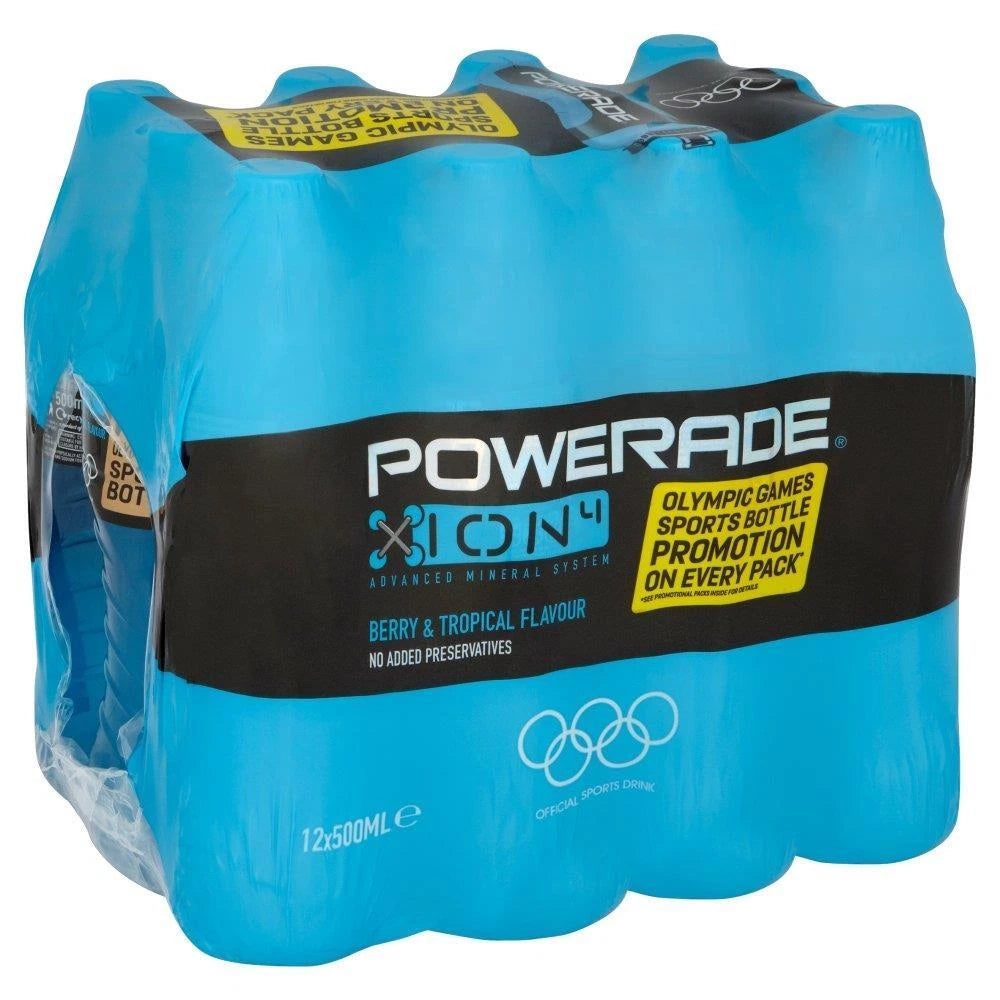 Powerade Berry and Tropical Flavour 500 ml (Pack of 12)