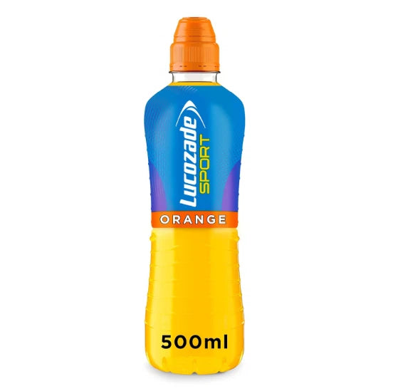 Lucozade Sport Orange Isotonic Sport Energy Drink Fat Free, 12x500ml