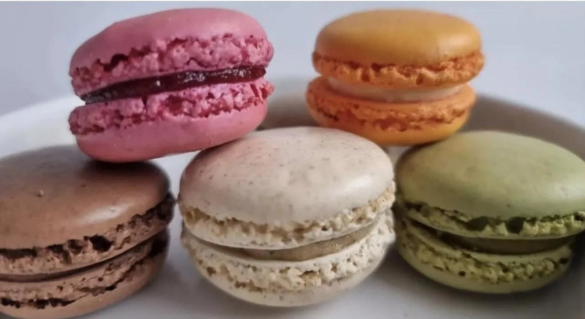 Authentic Imported French Macarons 600g 6 Flavours 48 Macaroons Chocolate