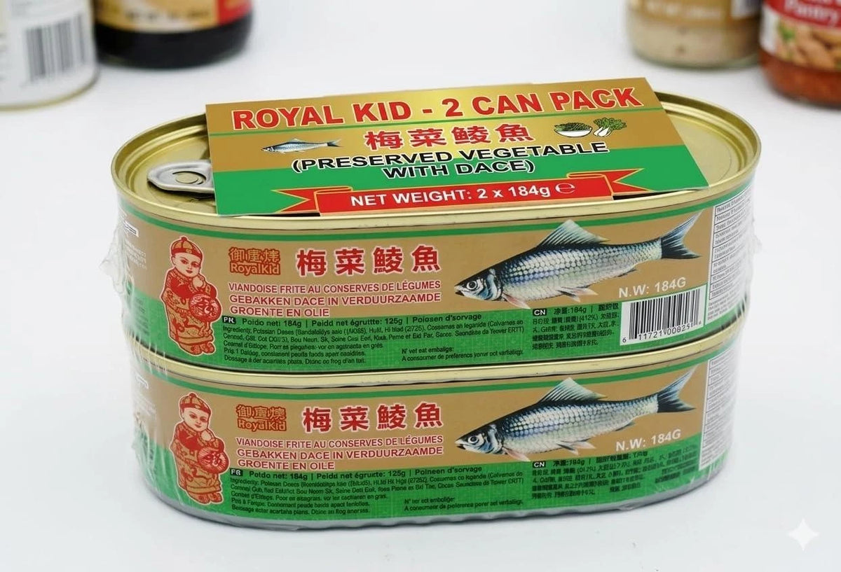 Royal Kids Fried dace with Preserved Vegetables, Ready to Eat, 184g, Pack of 2