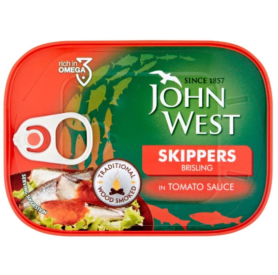 John West Skippers Brisling in Tomato Sauce 106g x 12