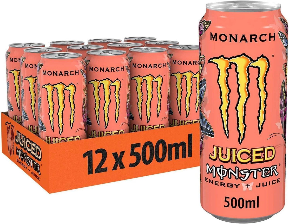 Monster Monarch Energy Drinks 500ml Pack of 12