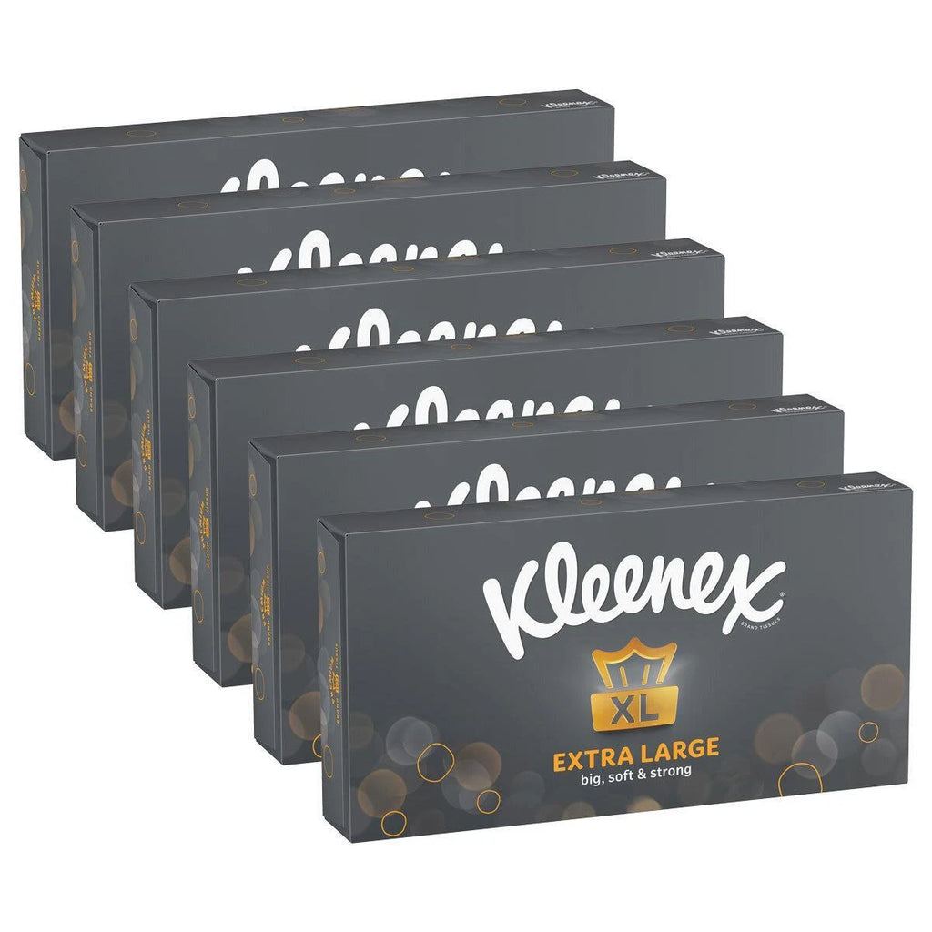 Kleenex Extra Large Facial Tissue 2ply 90 Sheets, Pack of 6