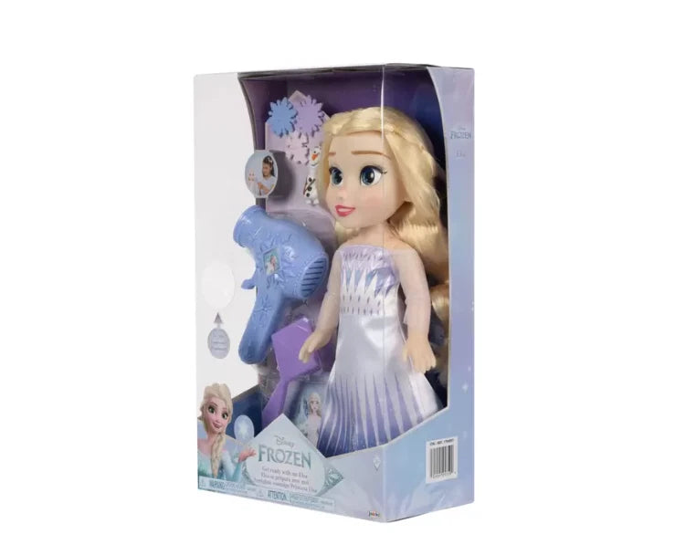 Disney Princess Large Doll and Hair Play Set Elsa Ariel Rapunzel Belle Moana