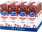 Oceanspray Cranberry Classic Sweet Juice Drink Ocean Spray - Pack of 12 x 1Litre