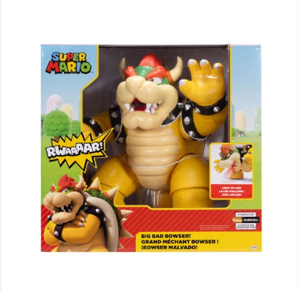 Nintendo Big Bad Bowser 12” Figure – Lights, Sounds & Articulation (3+ Years)