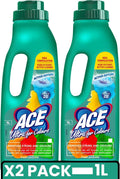 ACE Ultra Fabric Stain Remover Liquid For Whites & Colours 1L - Pack OF 2