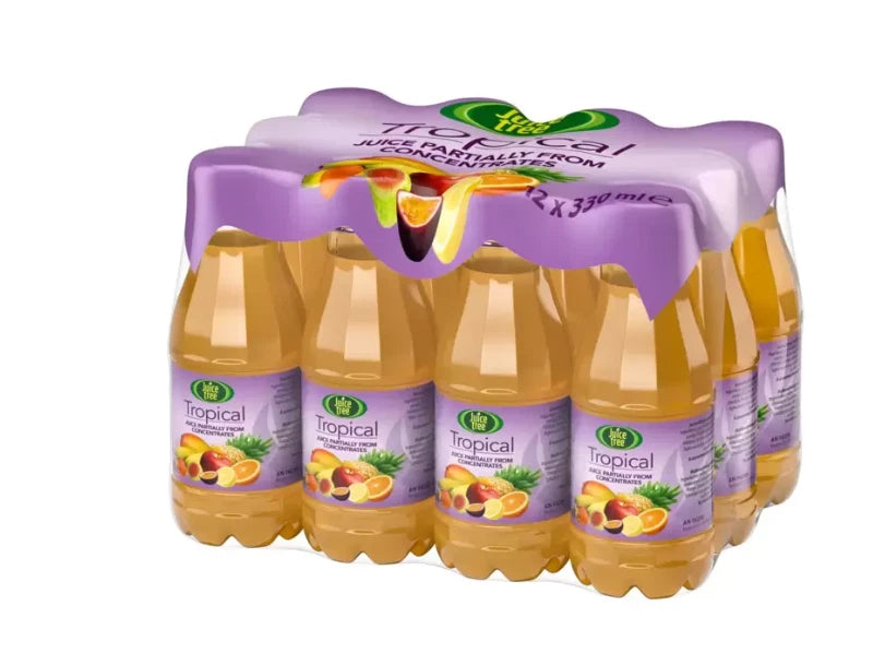Juice Tree Tropical Juice Drink From Concentrate Bottle Kid Lunch Box 12x330ml