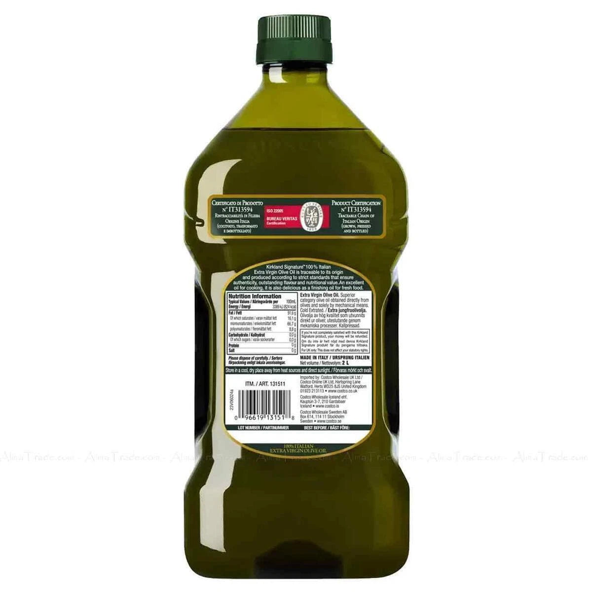 Kirkland Signature Extra Virgin Olive Oil, 2L