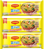 Maggi 2 Minute Authentic Indian Masala Spicy Noodles Multipack 4x70g Pack of 3