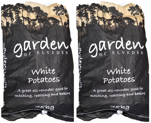 7.5kg, British Grown White Potatoes 2 bags Ideal for Home Cooking and Catering