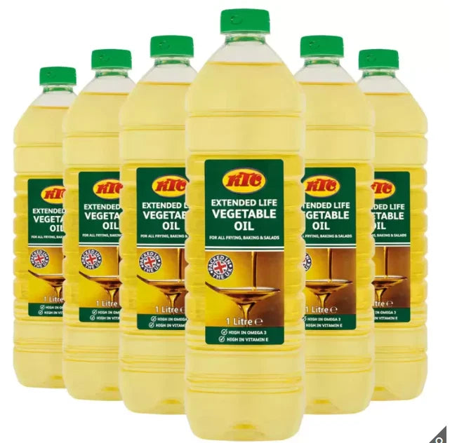 KTC Extended Life Vegetable Oil - Pack of 6 X 1L