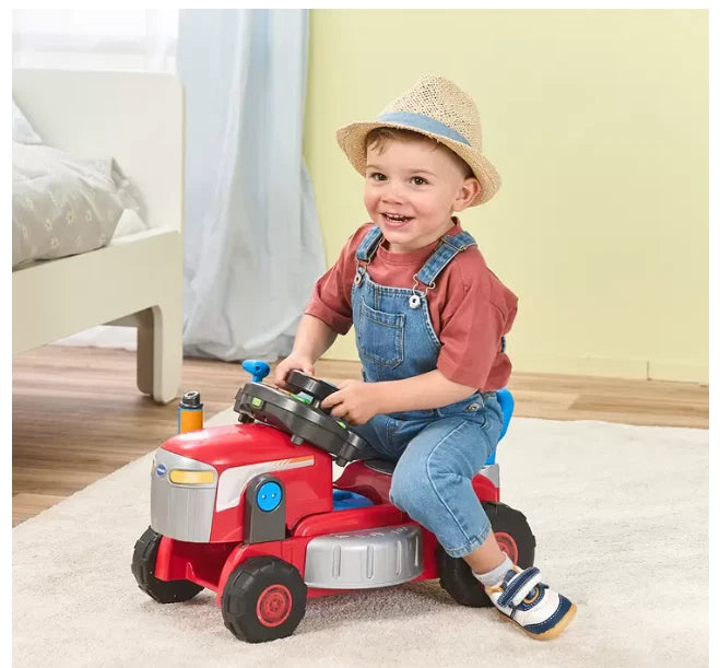 VTech 3-in-1 Kids Ride-On Tractor, Push-Along Mower and Driver Ages 2+